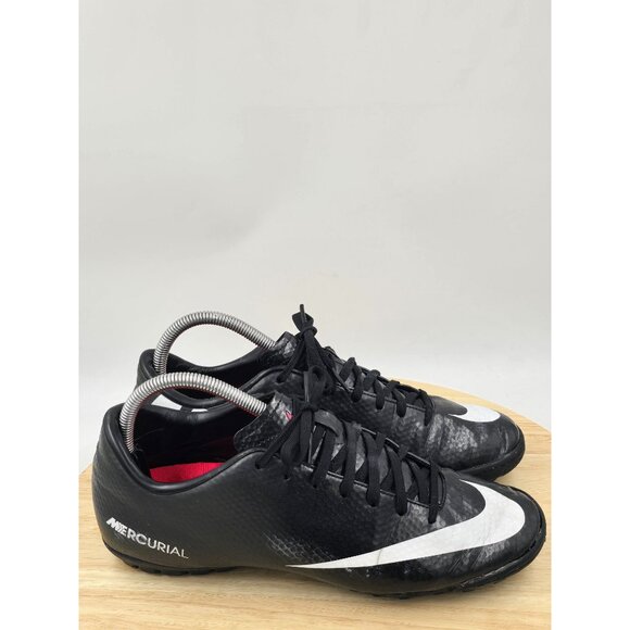 Nike Mercurial Victory IV Turf Soccer Shoes  555615 010 Mens Size 8 - Picture 1 of 9